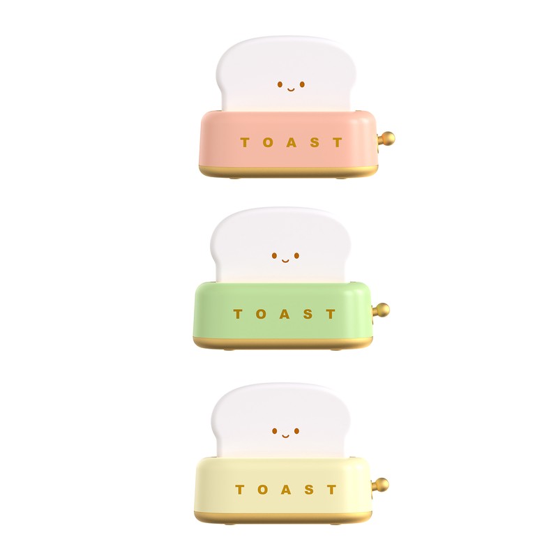 LED Bread Emotion Machine Night Light Eye Protection Portable Imitation