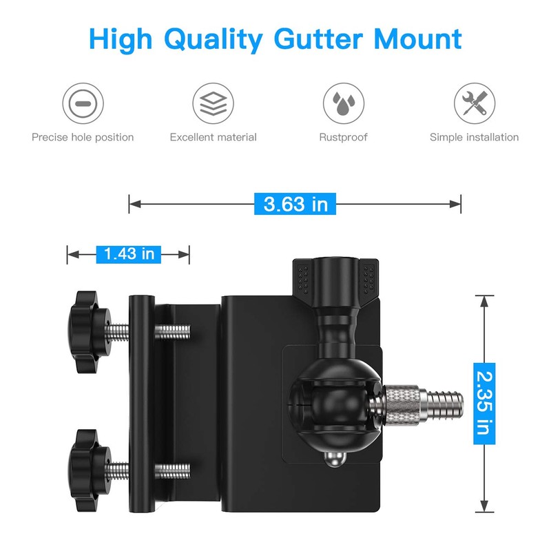 HOLACA Gutter Mount for Arlo Pro 4 eufyCam 2C Pro