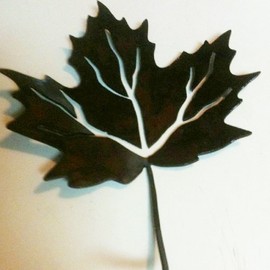 Metal Maple Leafs Set of 4 (A39)