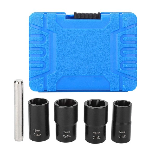 Gorgeri Carbon Steel 5-Piece Twist Socket Set Wheel Nut Bolt