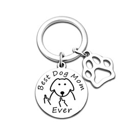 RYMAUP Cat Lover Keychain Funny Keychain Gifts for Cat Lovers Gifts for Women Girls Pendant for Cat Lovers, silver