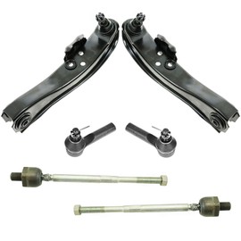 TRQ Front Steering & Suspension Kit Control Arm with Ball Joint Tie Rod Compatible with 1989-1994 Nissan 240SX