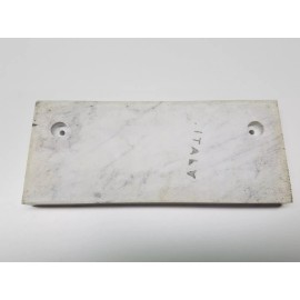 Unbranded White Carrara Mable Pen Base imported from Italy 4 x 9-1/2 x 3/4