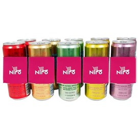 Niro Assortment | Essenza Flavored Mineral and Sparkling Water |10 Pack | Variety Pack San Pelligrino | Includes Niro Beverage Sleeve