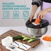 Navaris Salad Spinner with Lid - Salad Spinner Stainless Steel