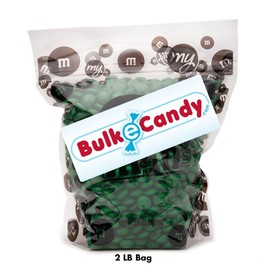 M&M's Dark Green Candies, 2 Lb Bulk