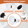 972098A Drain Stopper Polished Chrome Sink Stopper, Drain Sink Plug