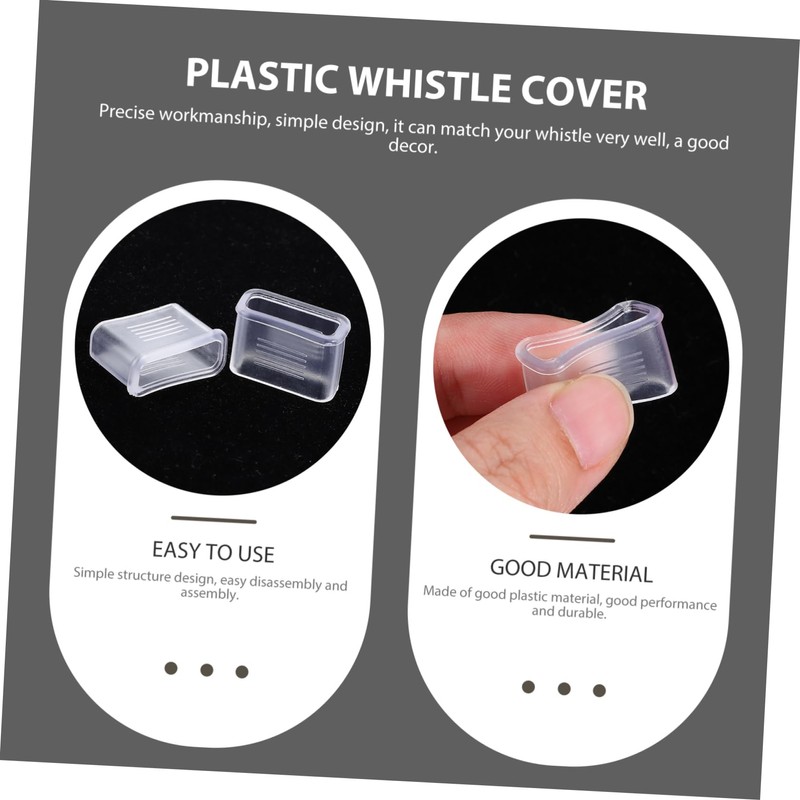 OHPHCALL Whistle Accessories 20pcs Plastic Whistle Cover for Basketball Lid