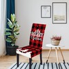 Muuyi Christmas Chair Covers Set of 6 Stretch Dining Room
