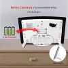 WallarGe Digital Atomic Wall/Desk Alarm Clock Large Display With Temperature