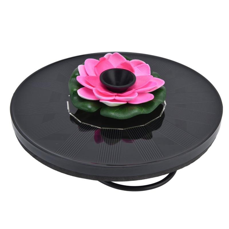 Lotus Solar Fountain Water Pump Floating Mini Solar Powered Water