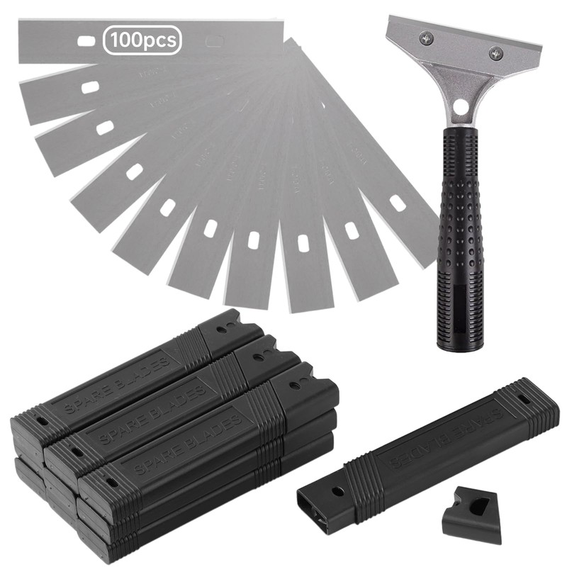 4" Scraper Blades, 100 Pcs Replacement Scraper Razor Blades, Ultra-sharp