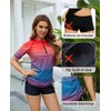 Halcurt - Camisa de Surf con Media Cierre para Mujer,