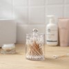 Feelava 3 Pcs Clear Acrylic Cotton Ball Holder Cotton Swab