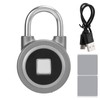 Fingerprint Padlock USB Charging Remote Authorization Unlocking Lock for Gym