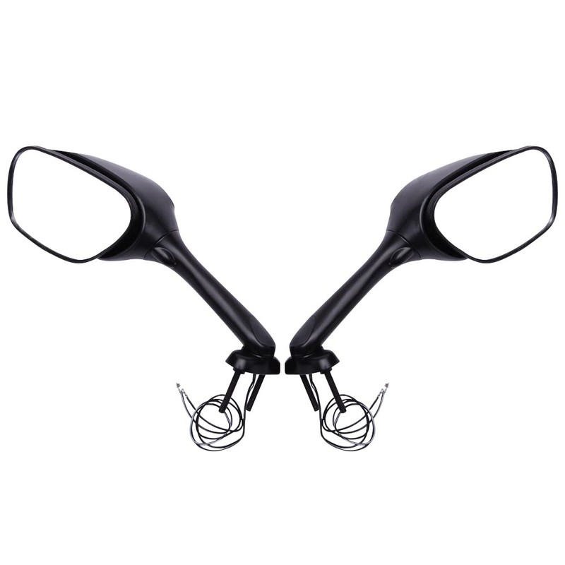 DREAMIZER Motorcycle LED Rear View Side Mirror with Turn Signal