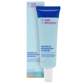 Good Molecules Hydrating Gel Moisturizer - Oil Free Face Moisturizer for Oily Skin With Ultra Hydrating Electrolytes to Rejuvenate, Skin Care for Face