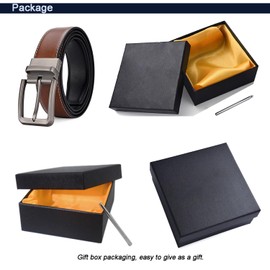YIWEIYA Mens Leather Belt Genuine Leather Belts for Men Great for Casual Jeans Wear Mens Belt with Alloy Pin Buckle 2 Colors can be changed as needed