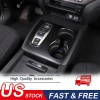 car-attention Matt Black Central Gear Shift Panel Cup Holder Cover