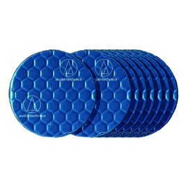 Audio-Technica AT-AQ456 Vibration Controller, Point, Vibration, Anti-Vibration, Heat Resistant, Door, Lining, Floor, Aluminum, Butyl, Round, Pack of 8