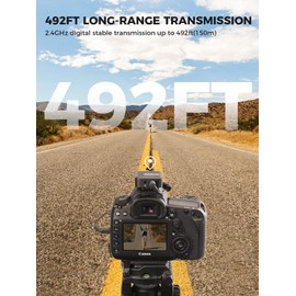 SYNCO Lavalier Mikrofon Wireless G1(A1) Pro, Ansteckmikrofon mit Ladekoffer One-Touch Rauschunterdrückung 492ft Übertragung 24H Arbeitsstunde für Solo Vlog/YouTube/Tiktok für Kamera Smartphone Tablet