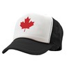 Canadian Maple Leaf - Mesh Trucker Cap Hat, Black