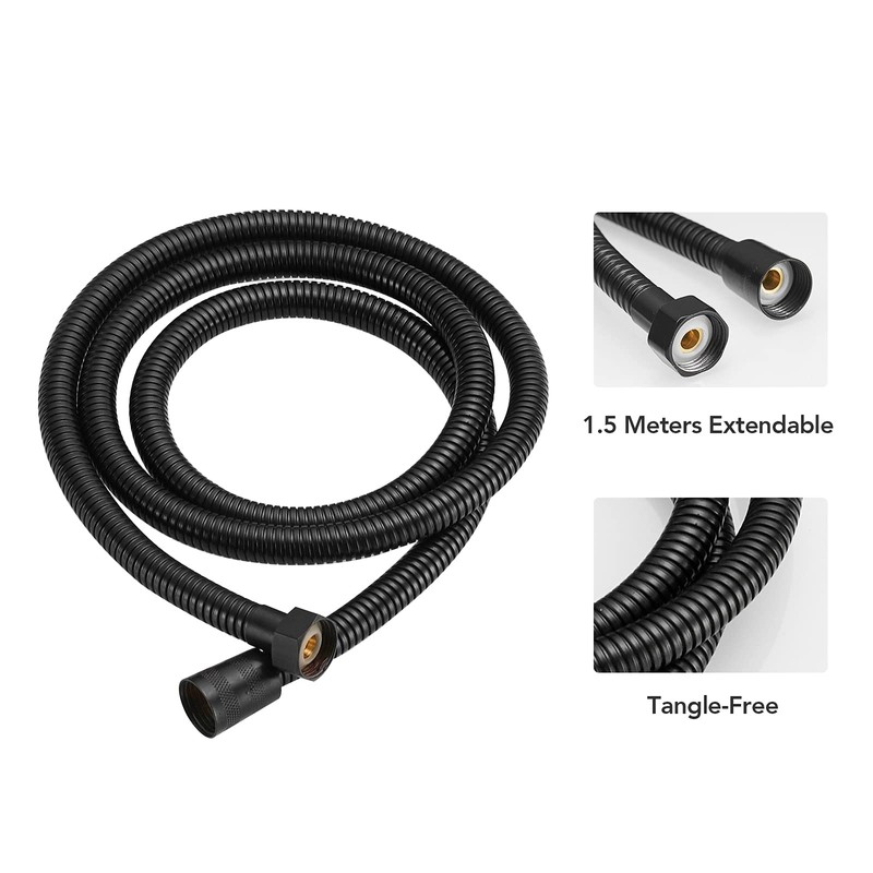 BESy Black Brass 2 In 1 Function Handheld Shower Head