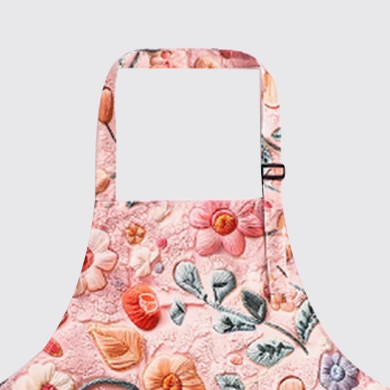 PUBMIND Floral Apron for Women with Pockets, Adjustable Chef Aprons
