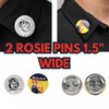 Rosie The Riveter Costume Kit, Bandana, Name Patch, Pin Badges,