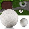 trendlights24 Stone IP65 Globe Light for Garden, 20 cm Globe