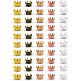 starPG Crown Charm 11mm Resin Frame Metal 5 Colors 10 Each Handmade Part