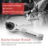 Hausdec 72 Teeth Ratchet Socket Wrench Mini 1/4Inch 3/8Inch Double