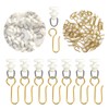 Pack of 120 curtain hooks gliders, 120 pieces curtain rollers