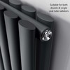 Greened House Oval Tube Radiator Feet Freestanding Pair Floor Standing