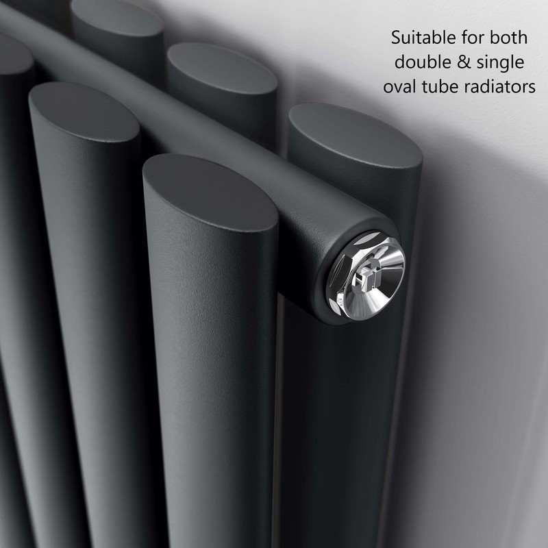 Greened House Oval Tube Radiator Feet Freestanding Pair Floor Standing