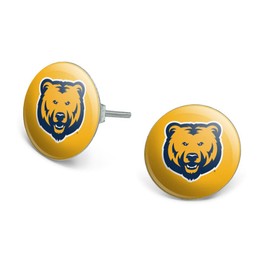 Northern Colorado Secondary Logo Novelty Silver Plated Stud Earrings