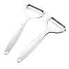 【Set of 2】Vegetable and Apple Peeler Y and I-Shaped Stainless