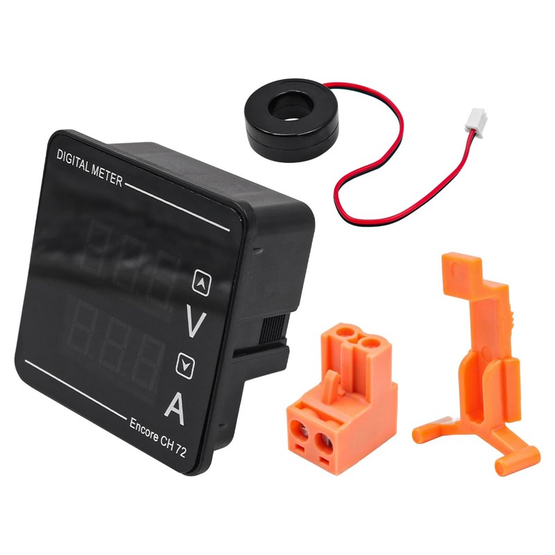 Tiardey Digital Meter Panel Voltmeter Frequency LED Display AC50-500V 10-99.9HZ