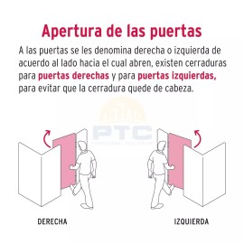 Hermex CS-75IB Left rim lock installs-easy, traditional, blister