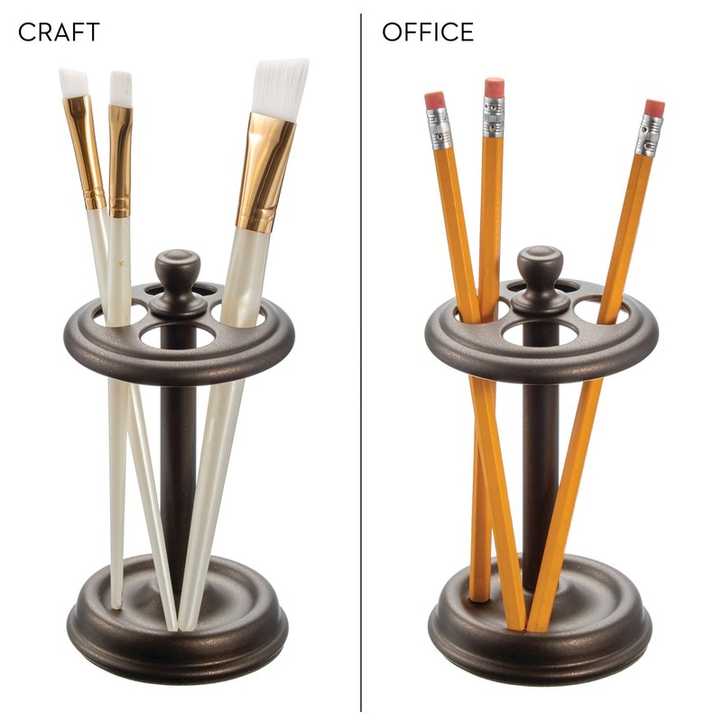 iDesign Metal Toothbrush Holder - Bathroom Cup for Bathroom Organization,