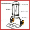 Dolly Cart with Collapsible Handle - Folding Hand Truck with