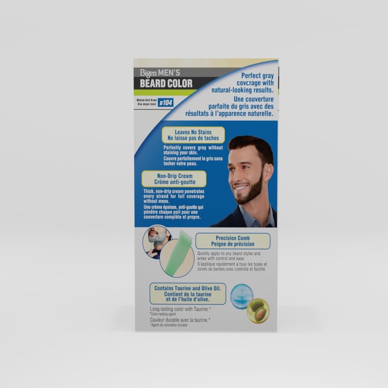 Bigen Men’s Beard Color 104 Medium Dark Brown - 3
