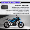 Motorcycle Silicone License Plate Frames, License Plate Cover 4x7 in,