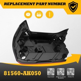 Jecoupoon Left Tail Light Assembly Compatible with 2024 2025 Tacoma Without Tailgate Switch Driver Side Rear Taillight Tail Lamp 81560-AK050 (Left)