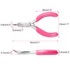 SPEEDWOX Mini Long Nose Pliers Curved 3 Inch Chain Plier
