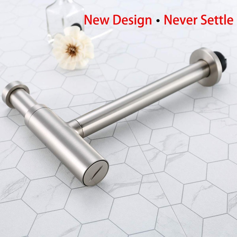 SEABEFORE Bottle P Trap Classical Round Sink Bathroom Waste Pipe