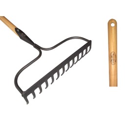 Heavy-Duty Hand-Forged Bow Rake – Ergonomic Design for Home & Professional Use, 63” Total Length
