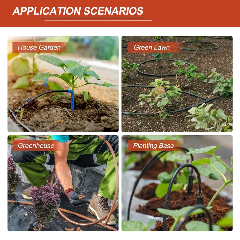 sourcing map Barb Drip Tee Pipe Connector 8mm Inner Diameter