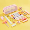 KALIDI Clear Pencil Case Large Pen Bag Stationery Pouch Cosmestic