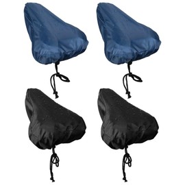RNSKFG 4 Pieces Of Waterproof Bicycle Seat Cover, Rain Cover With Drawstring, Dust Protection Cover, Bicycle Accessories.
